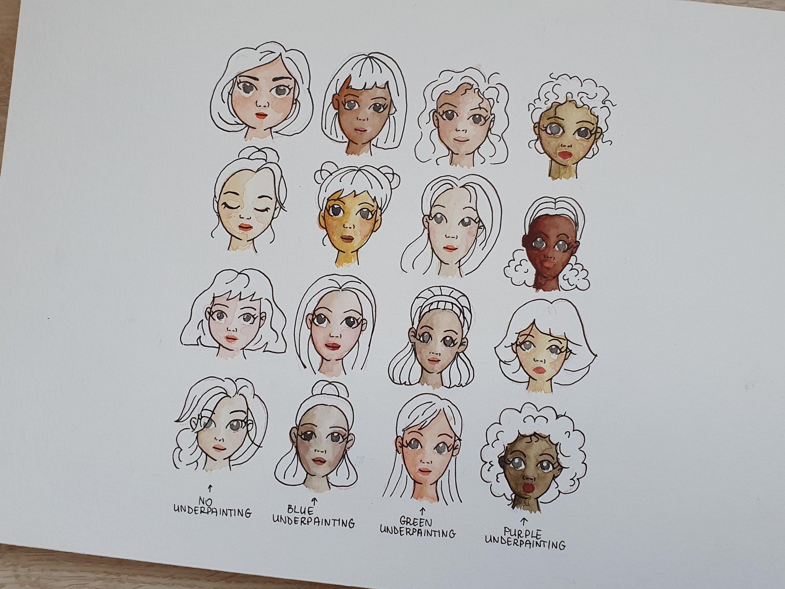 Underpainting and skin tones - image 3 - student project