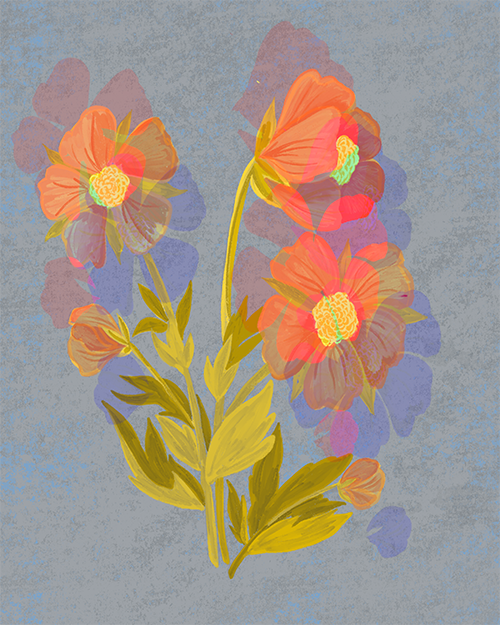 Flowers with Chromatic Aberration - image 1 - student project