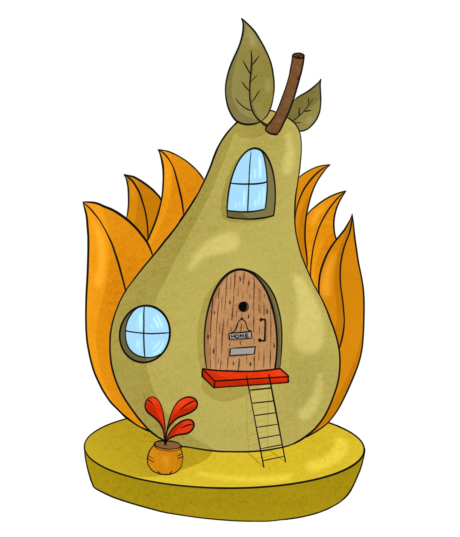 3 small fruit houses - image 4 - student project
