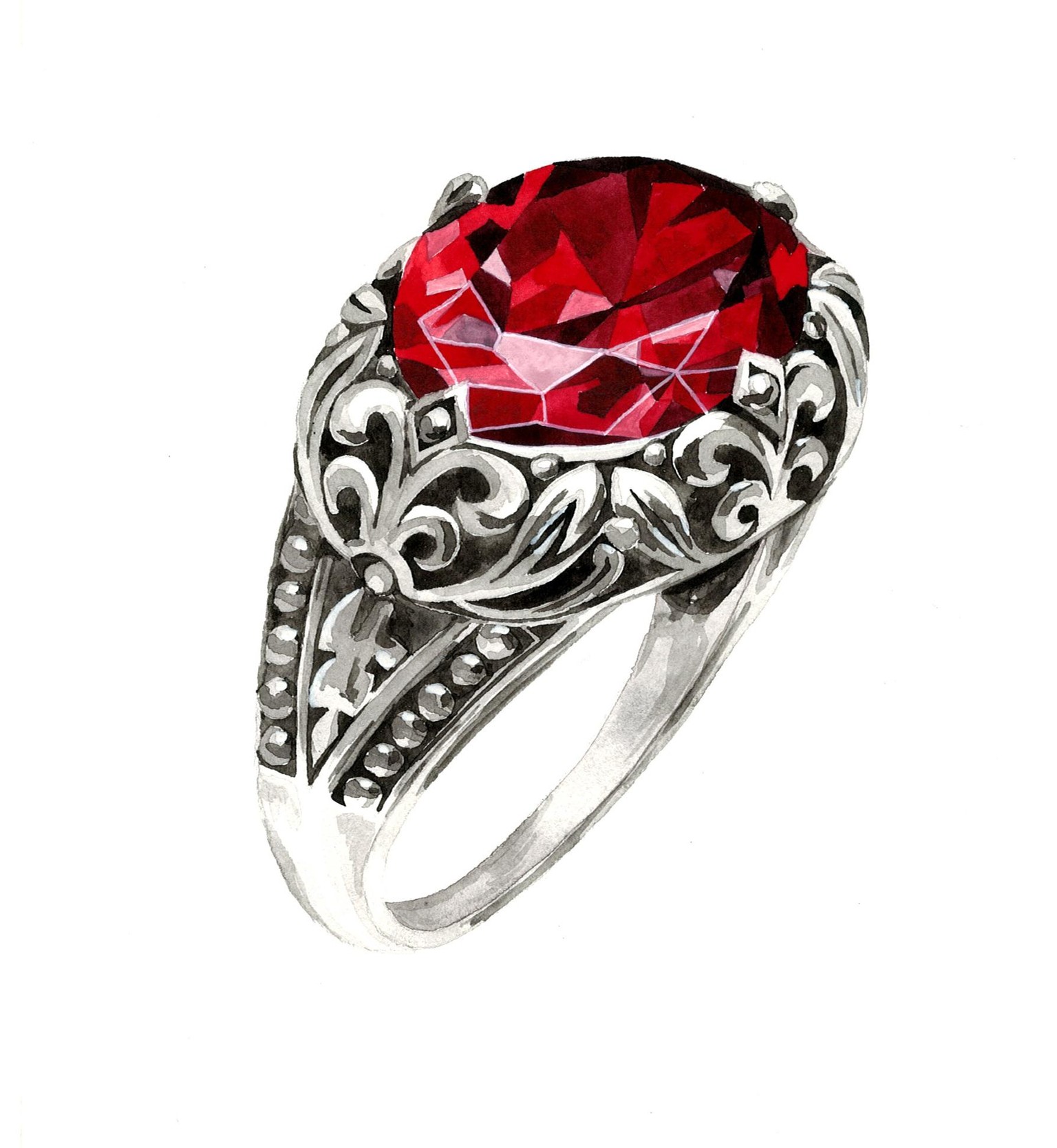 Bohemian garnet from girl from Bohemia - image 2 - student project