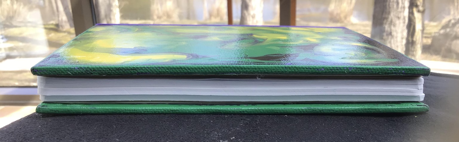 Binding small paintings for notebooks - image 1 - student project