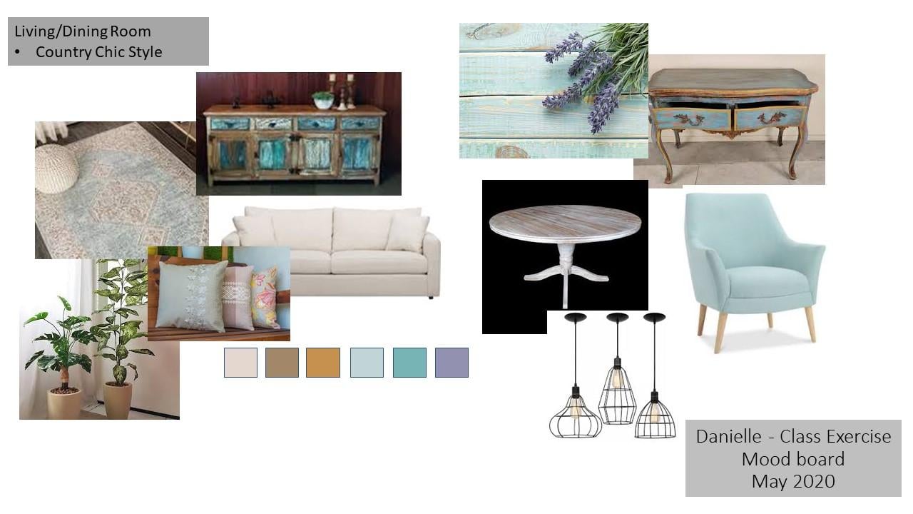 Country Chic Living/Dining Room - image 2 - student project
