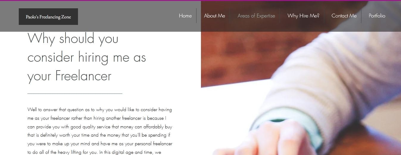 My Freelancing Website with some Portfolio Projects provided - image 14 - student project