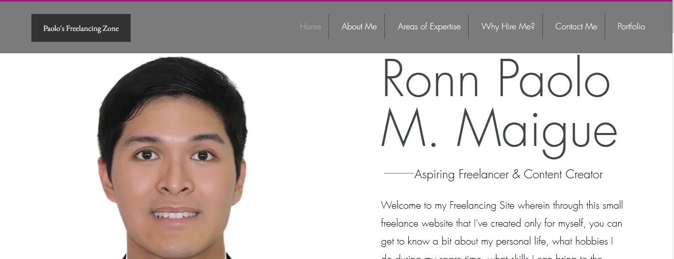 My Freelancing Website with some Portfolio Projects provided - image 1 - student project