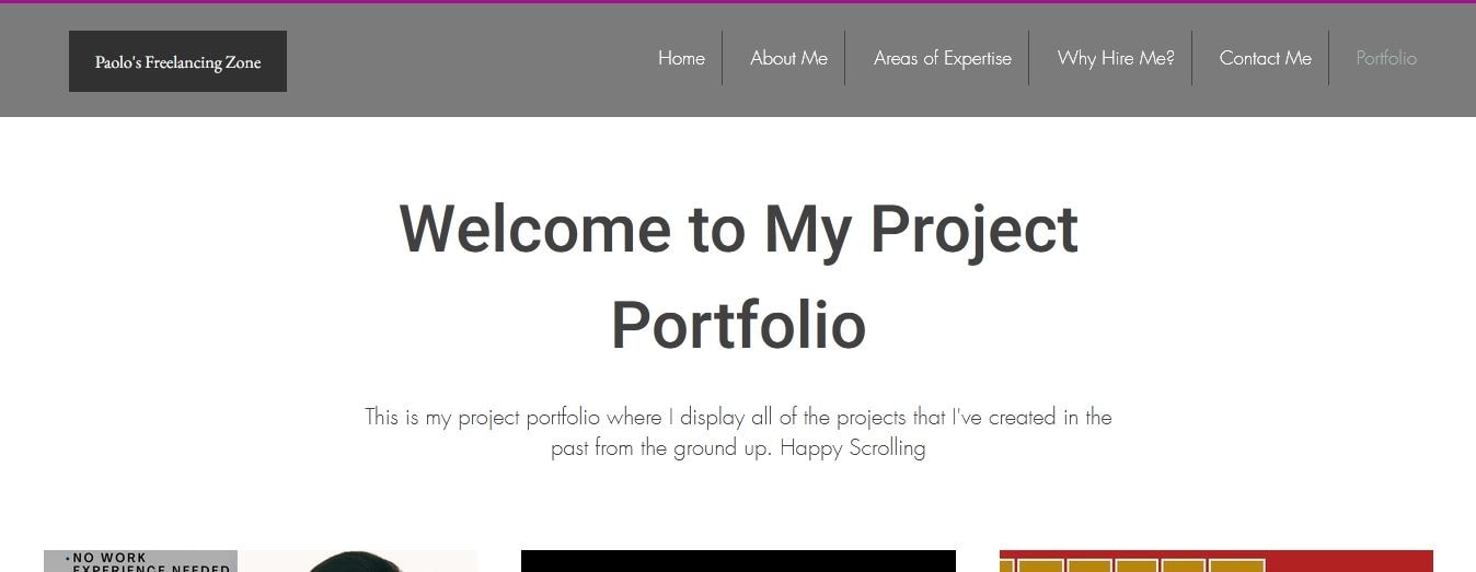 My Freelancing Website with some Portfolio Projects provided - image 7 - student project