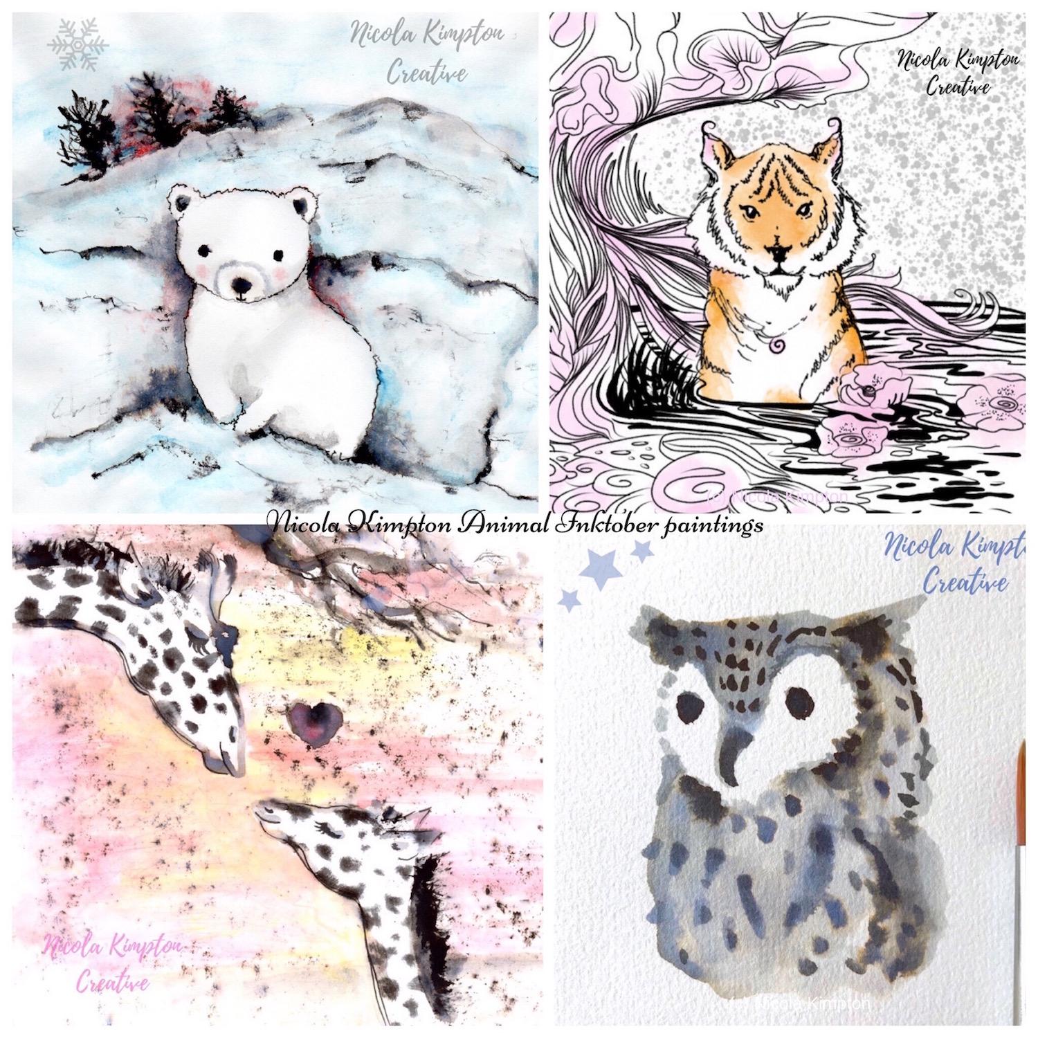 Animal Inktober Paintings - image 1 - student project