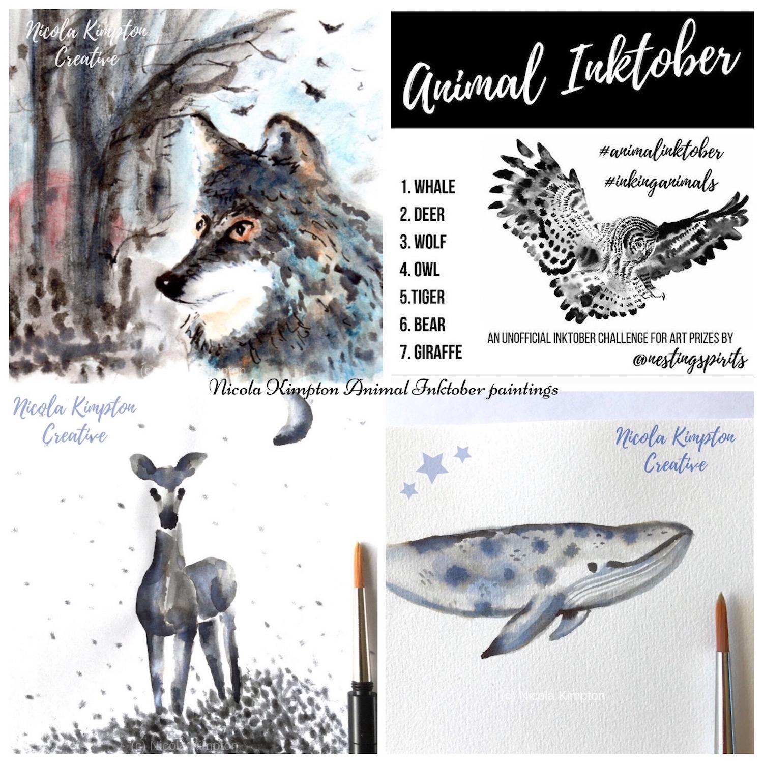 Animal Inktober Paintings - image 2 - student project
