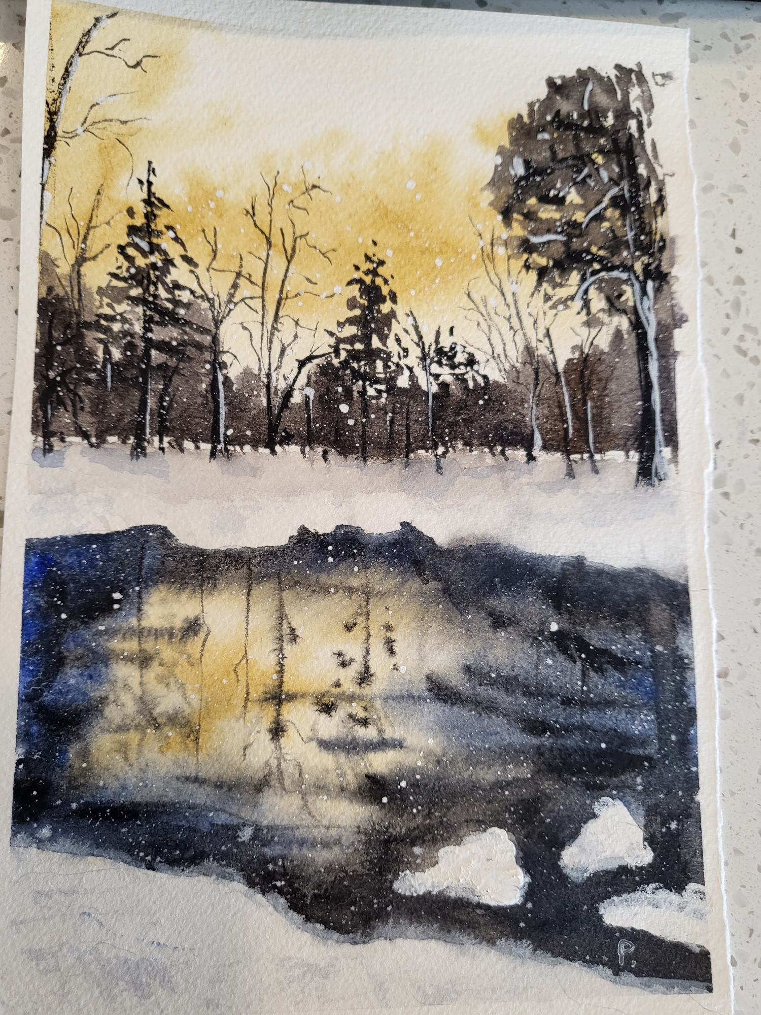 Winter lakes - image 3 - student project