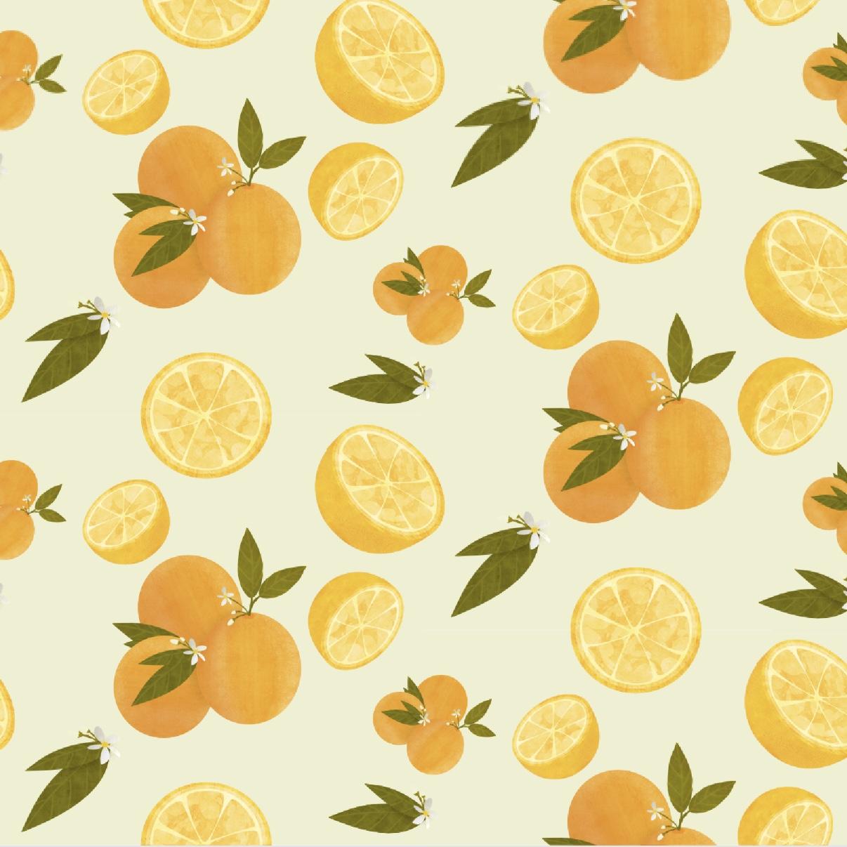 Oranges, Leaves & Florals - image 1 - student project