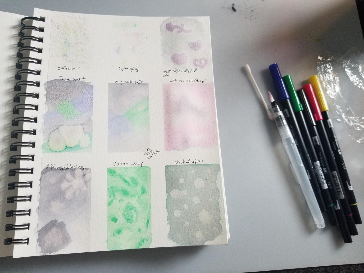 Tests with Tombow watercolor brush pens - image 3 - student project