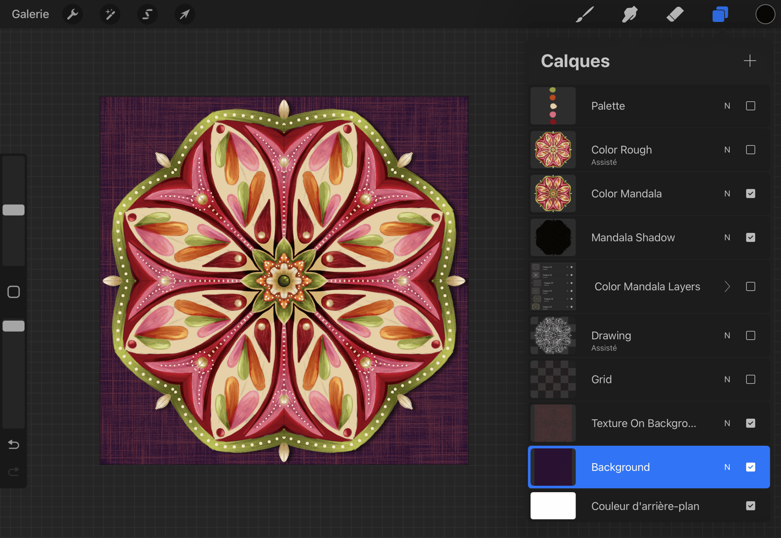 Painterly Mandala afternoon - image 2 - student project