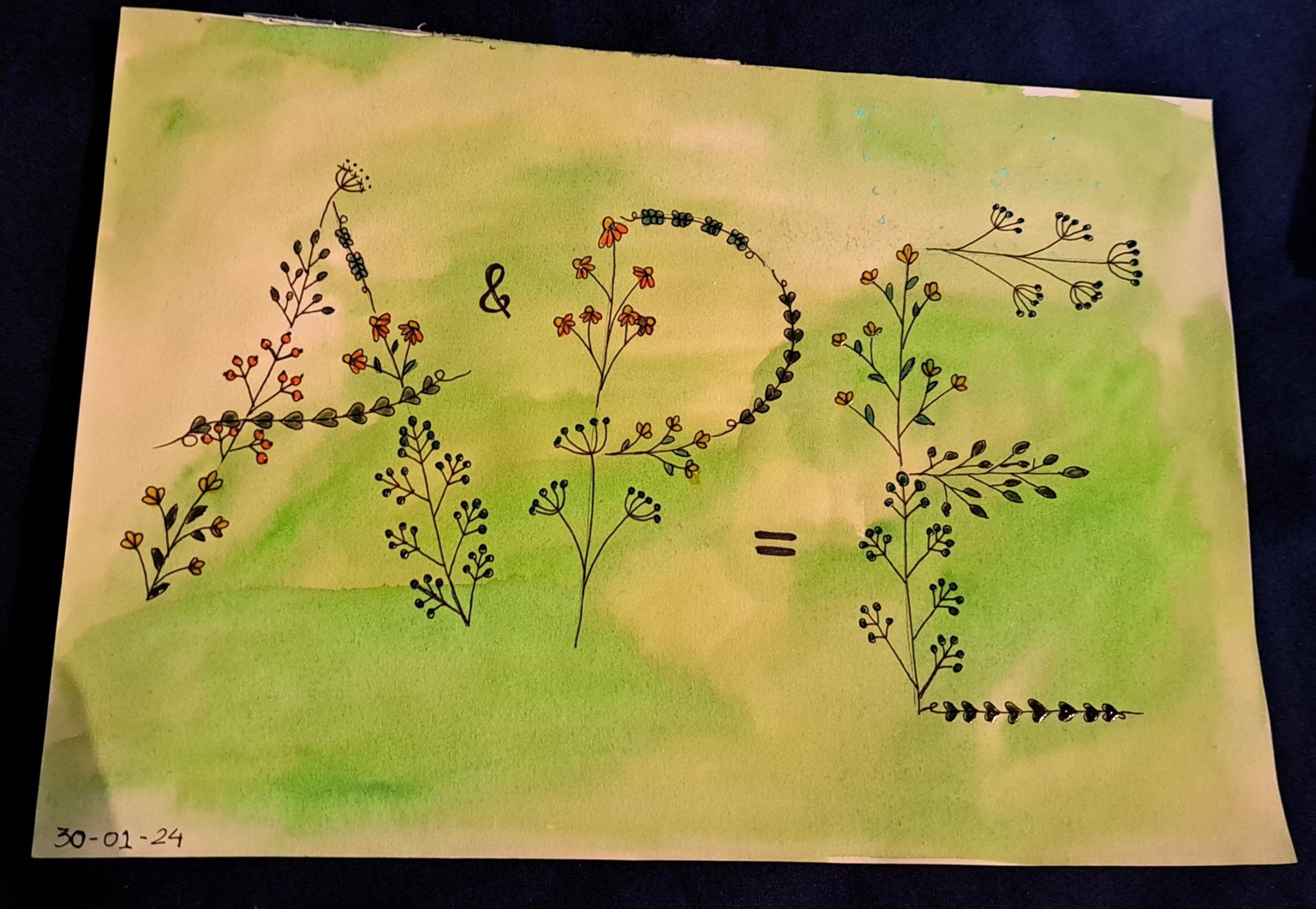 Floral Letters - image 2 - student project