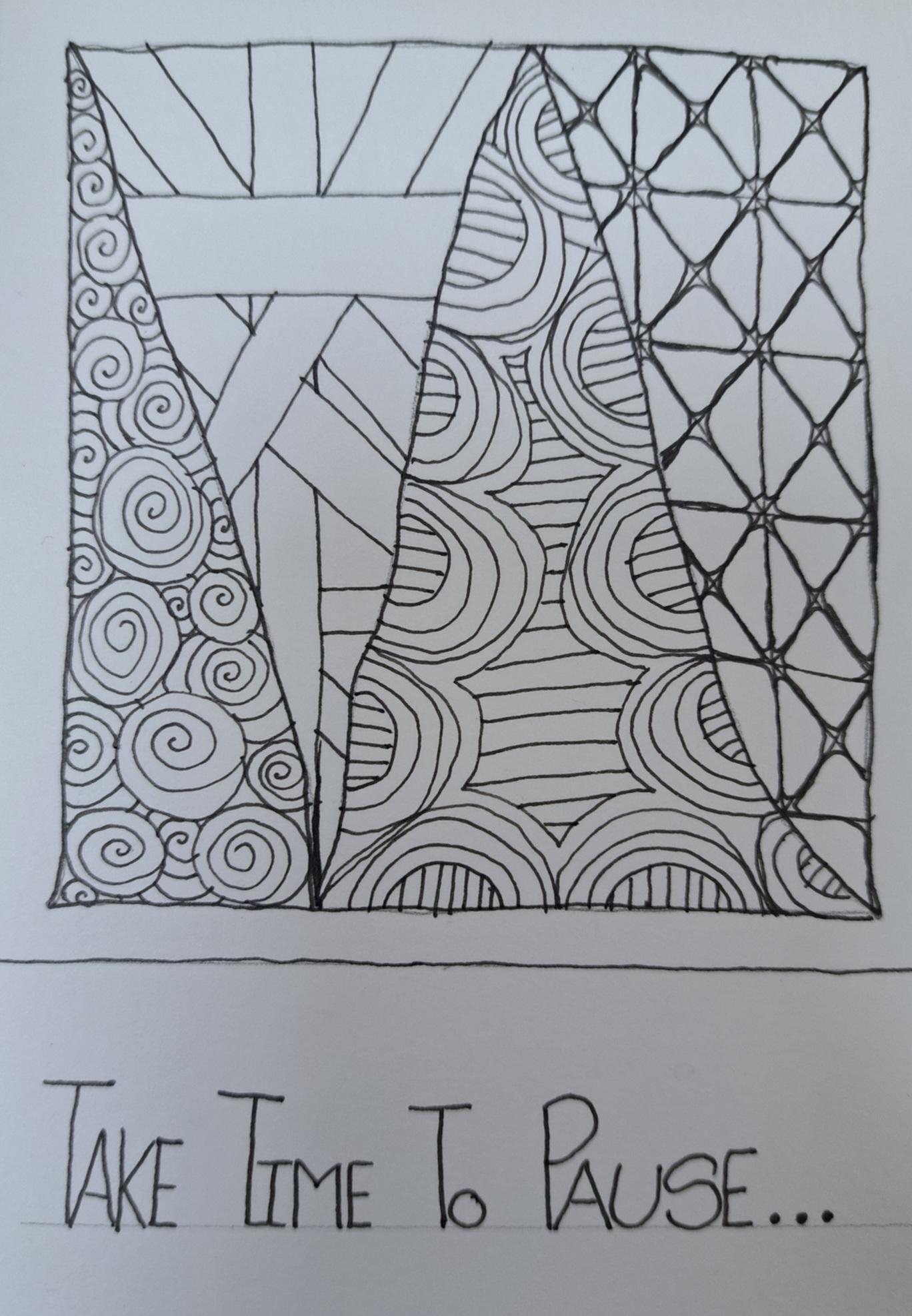 Work Break Zentangle - image 1 - student project