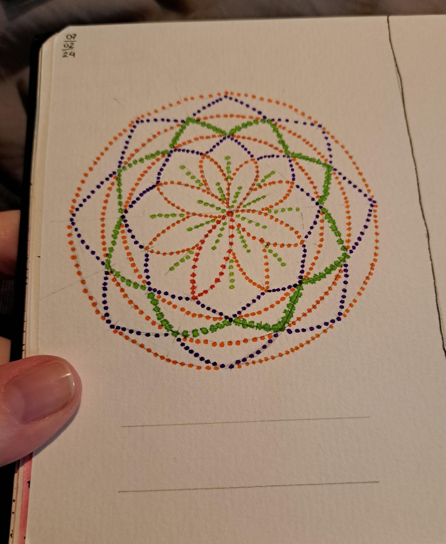 Simple Dot Mandala - image 2 - student project