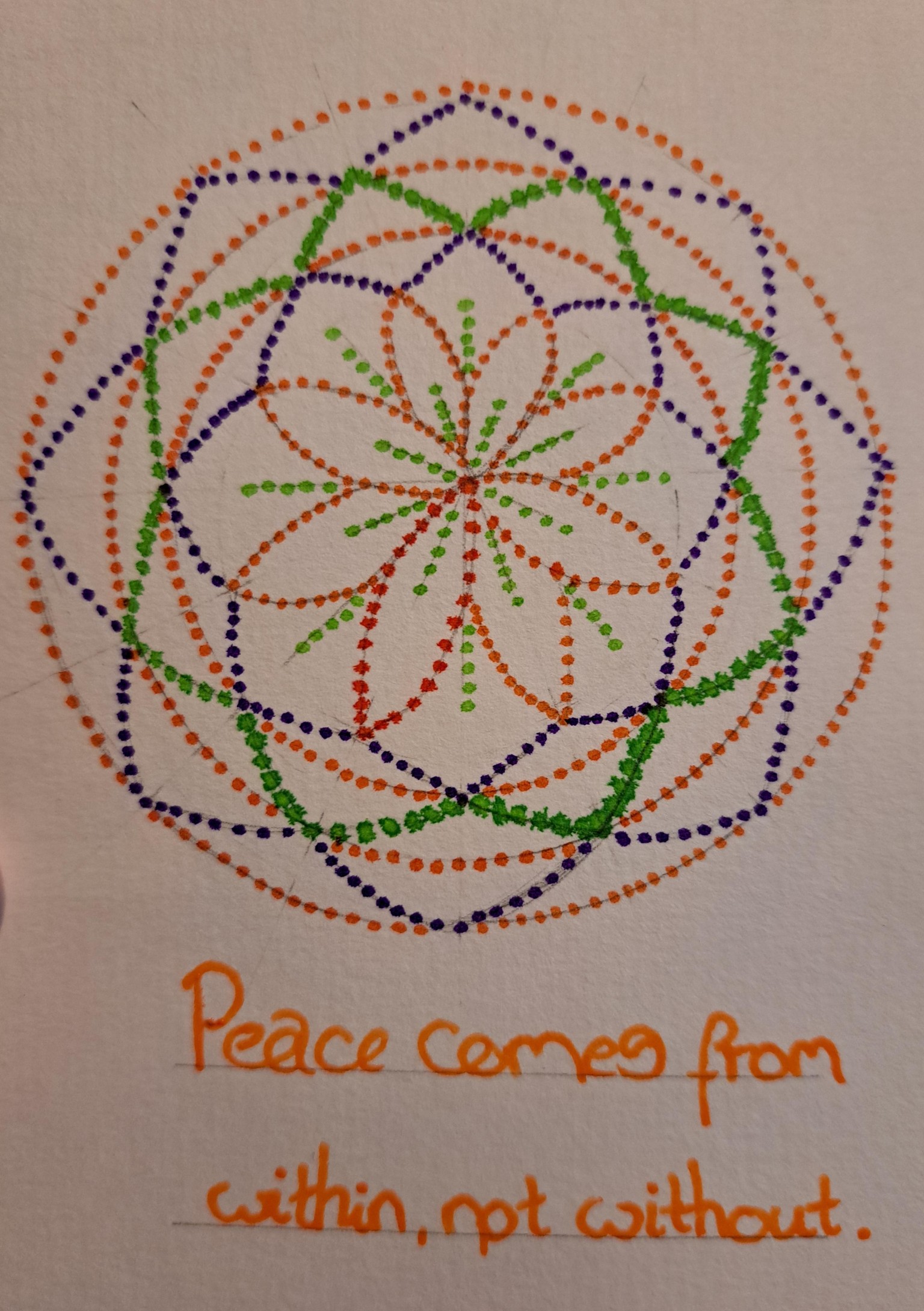 Simple Dot Mandala - image 3 - student project