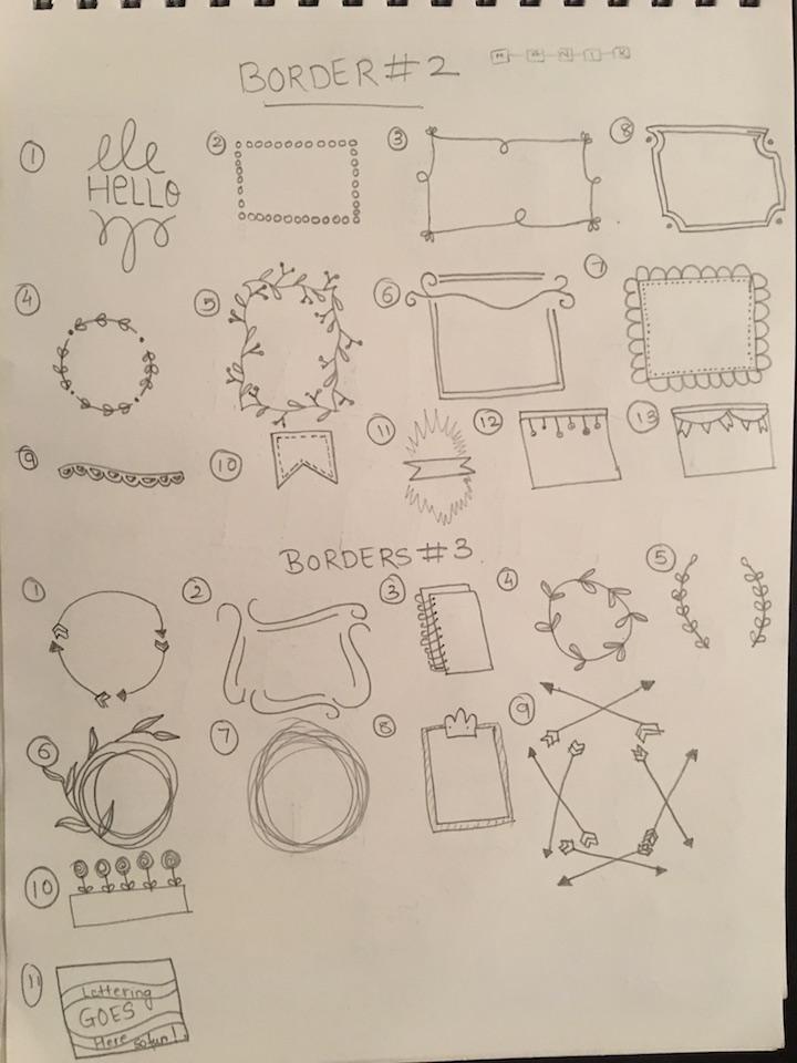 borders and banners doodle - image 1 - student project
