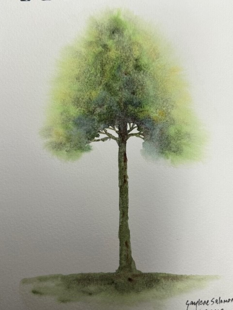 Flowy Watercolour Tree - image 1 - student project