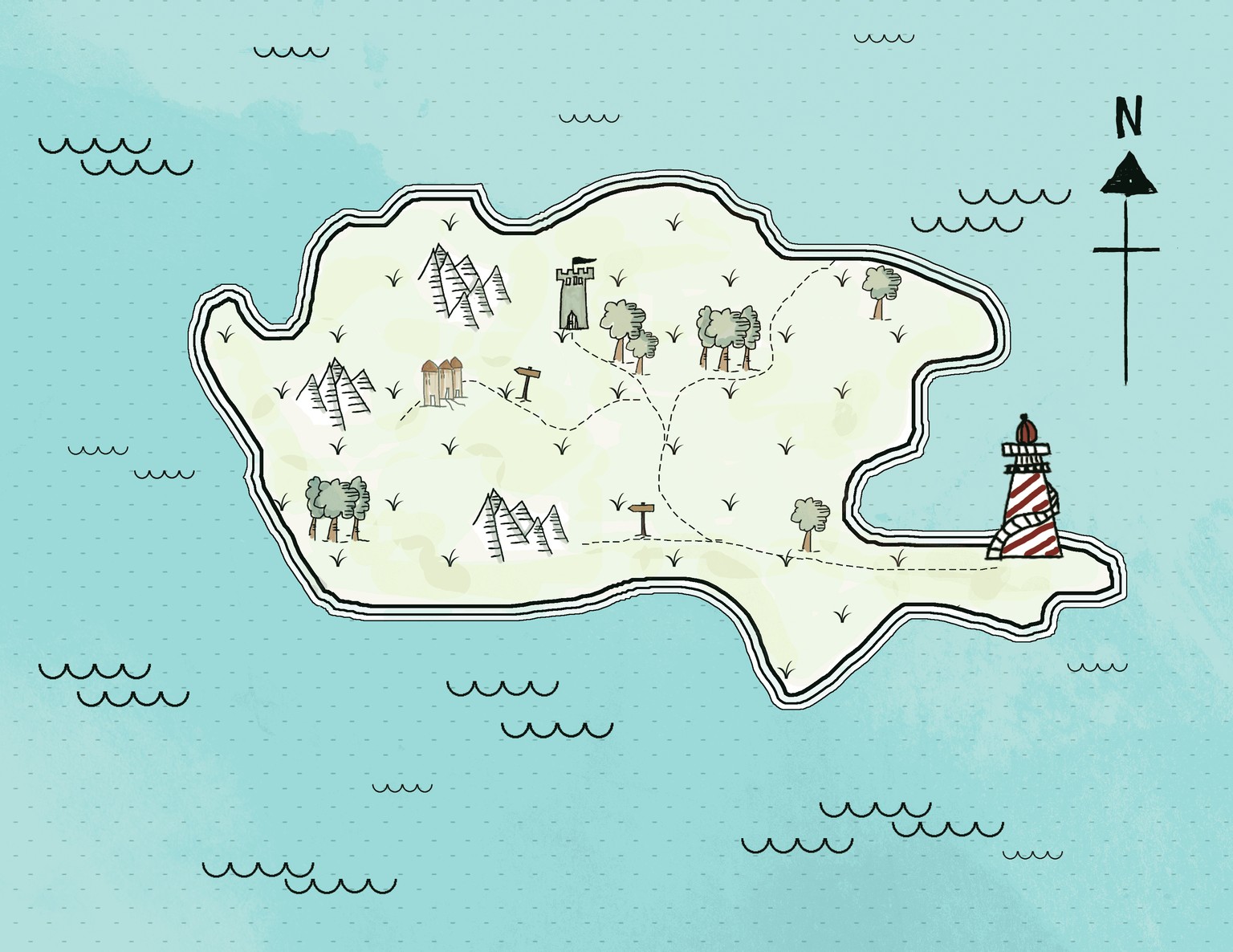 Island map - image 1 - student project