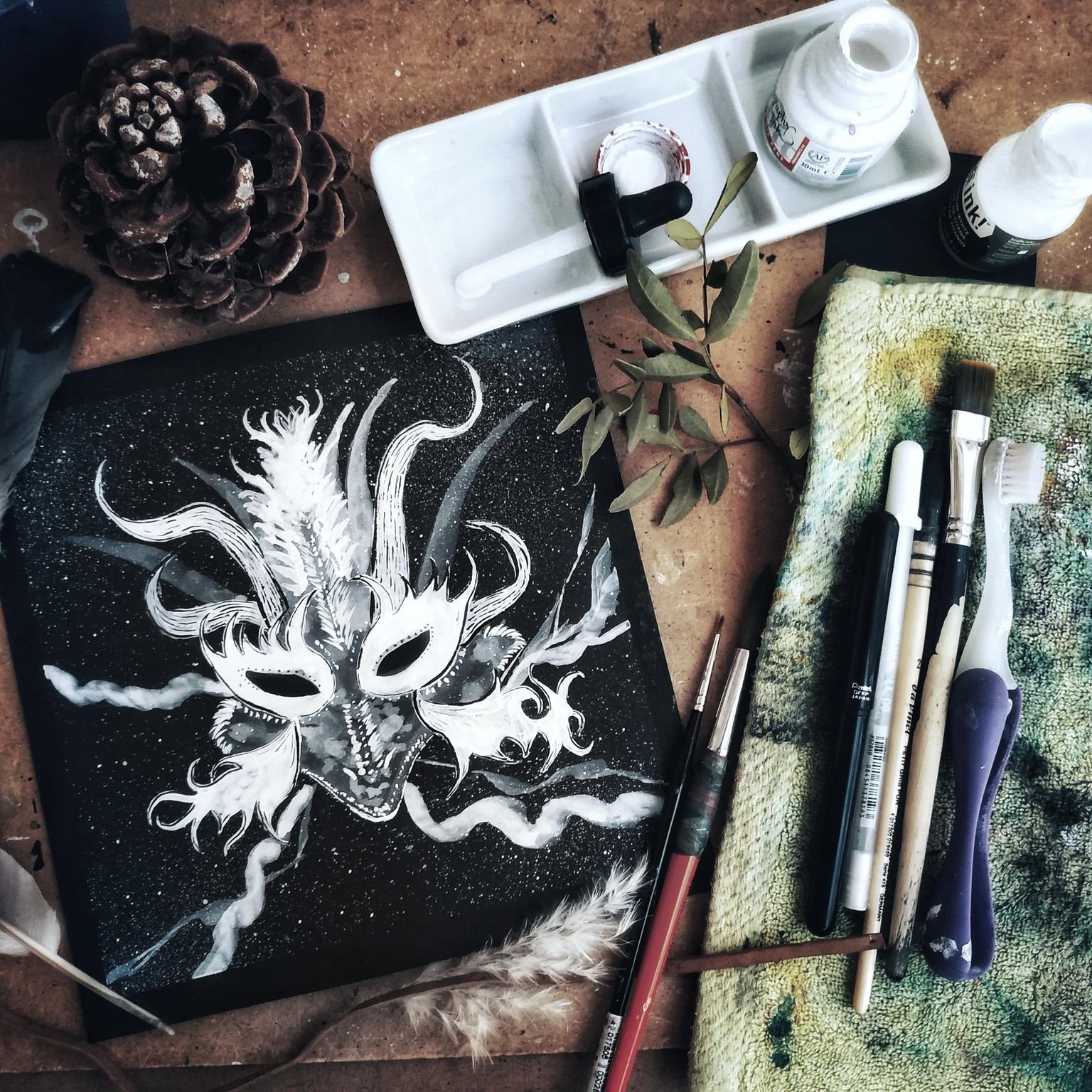 Black & White Ink Adventure - image 4 - student project