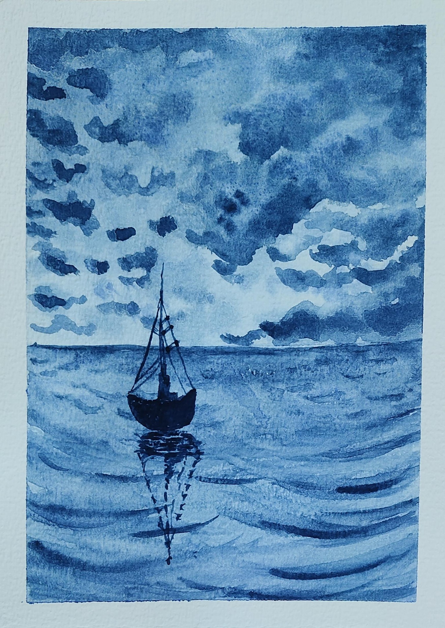 Monochrome Watercolor - image 3 - student project