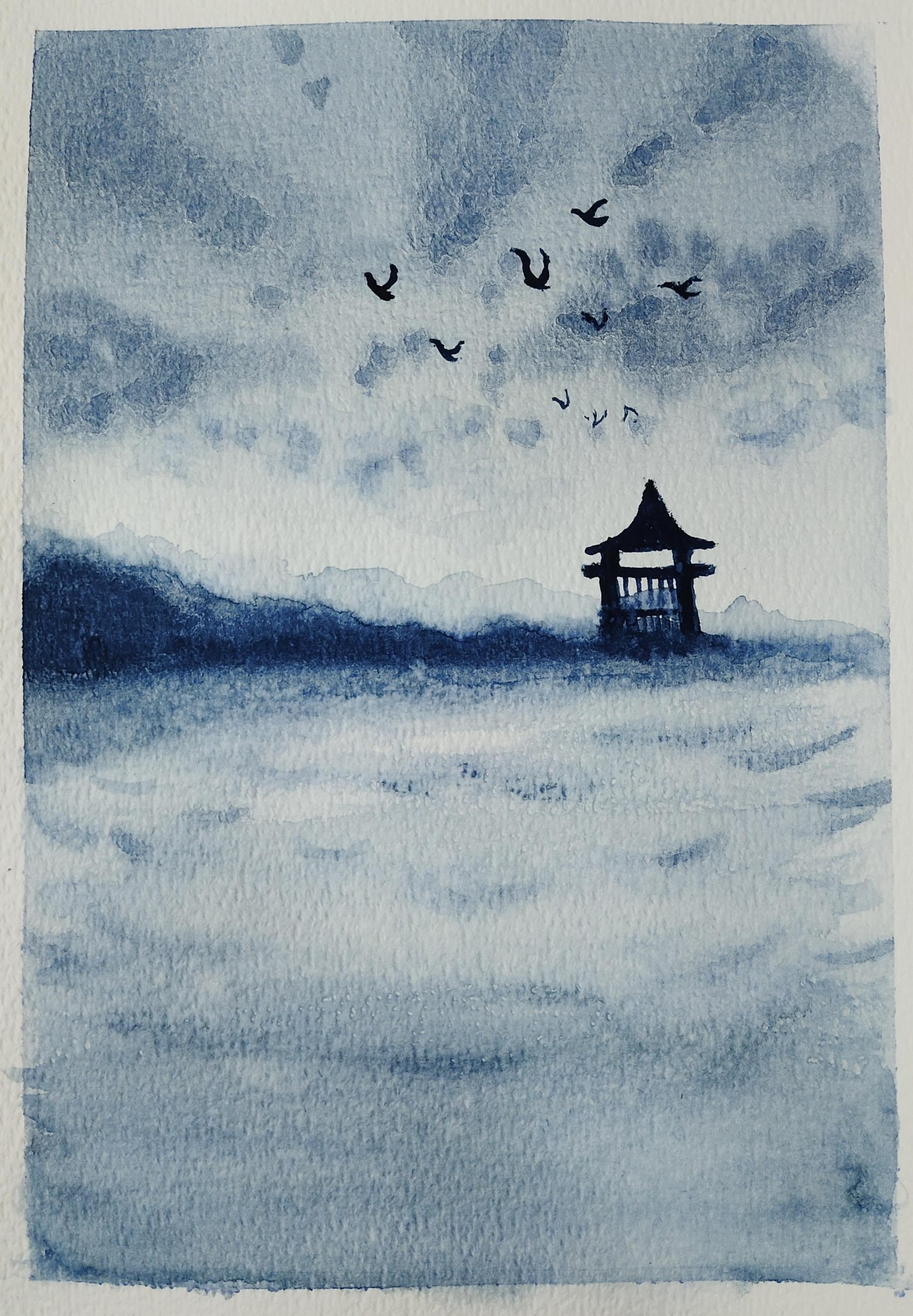 Monochrome Watercolor - image 1 - student project