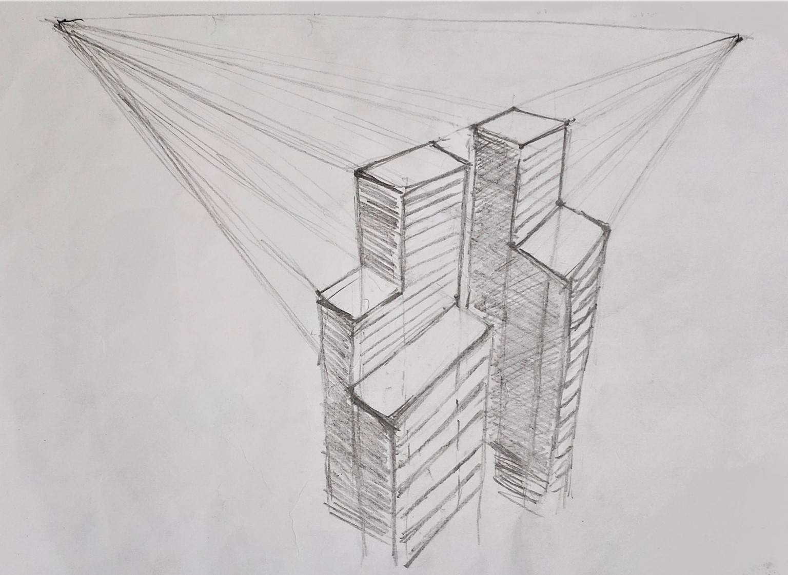 Perspective View Practice Sketches - image 1 - student project