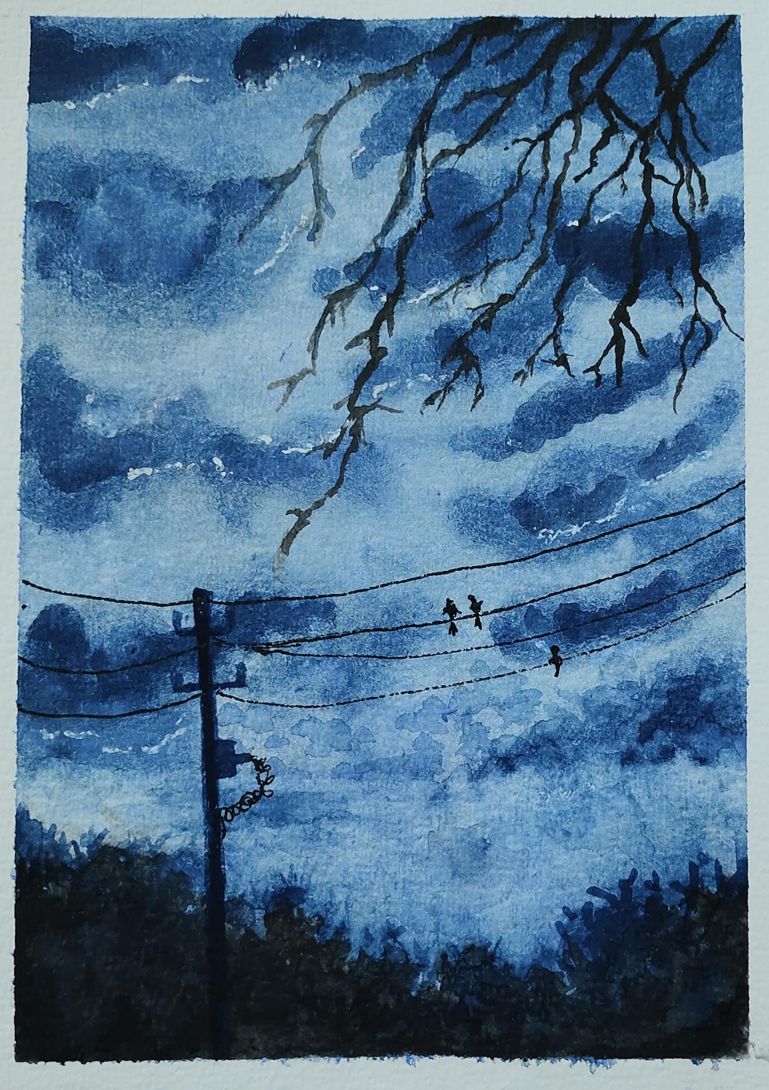Monochrome Watercolor - image 2 - student project