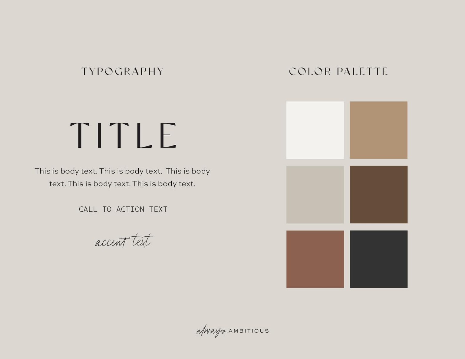 Brand Bible for Always Ambitious - image 4 - student project
