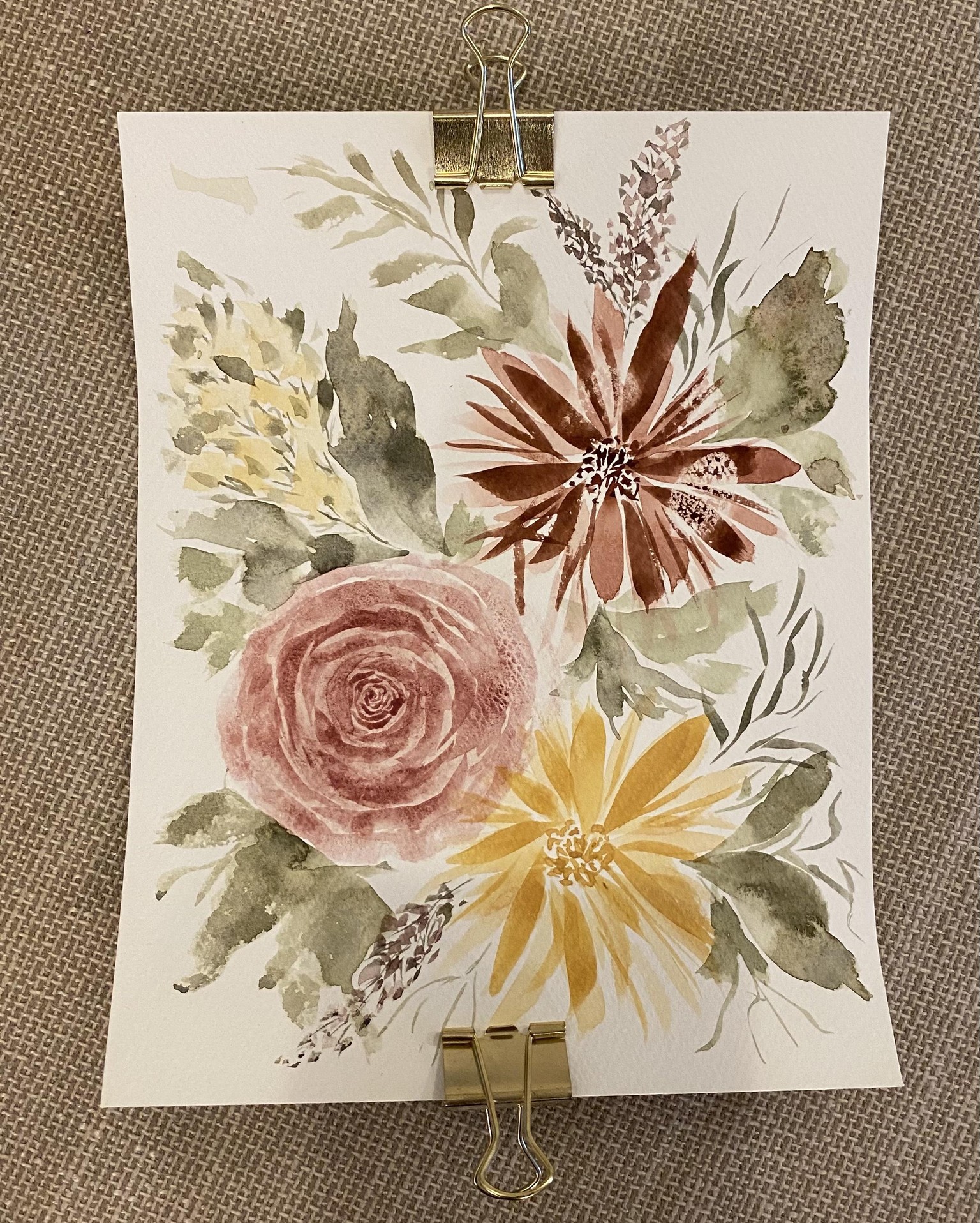 Dramatic dahlia and roses - image 1 - student project