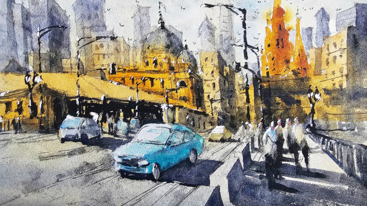 Urban landscape/streetscape of Melbourne, Victoria - image 1 - student project