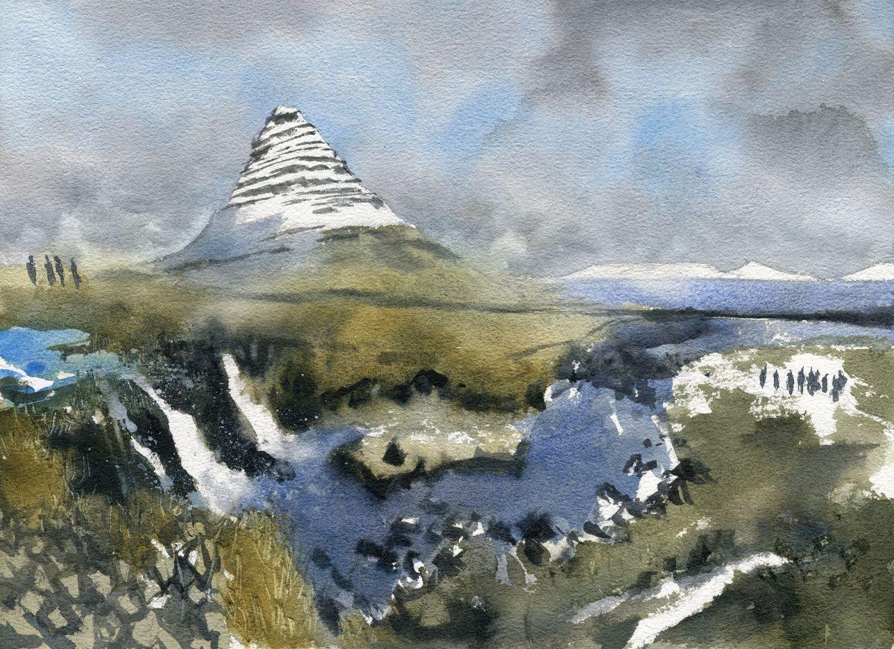 I painted these Scandinavian and Nordic scenes in an hour each! - image 1 - student project