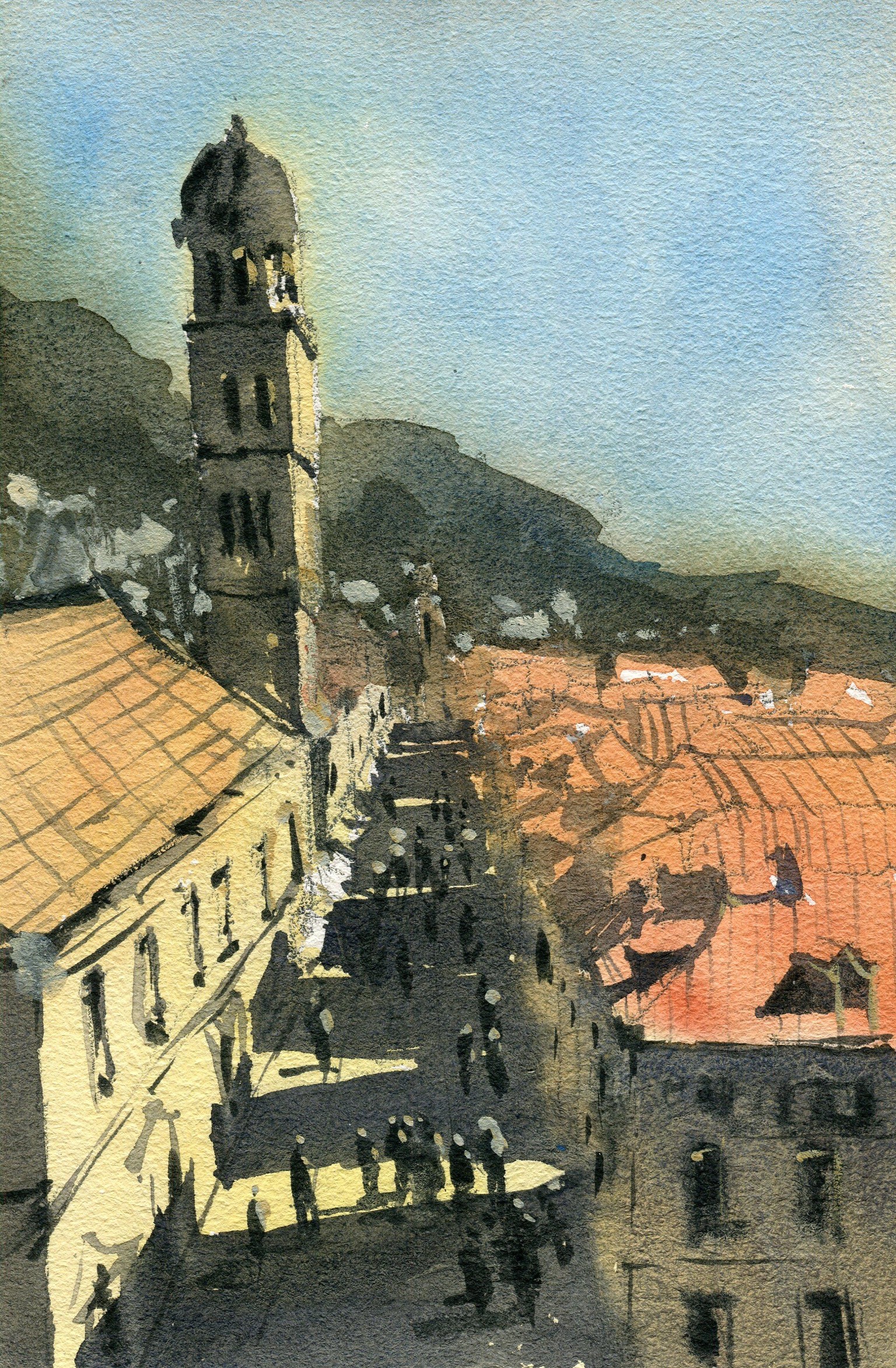 I painted some urban landscapes in watercolor! - image 1 - student project