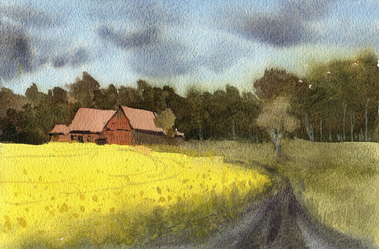 I painted these loose landscapes in under an hour! - image 4 - student project
