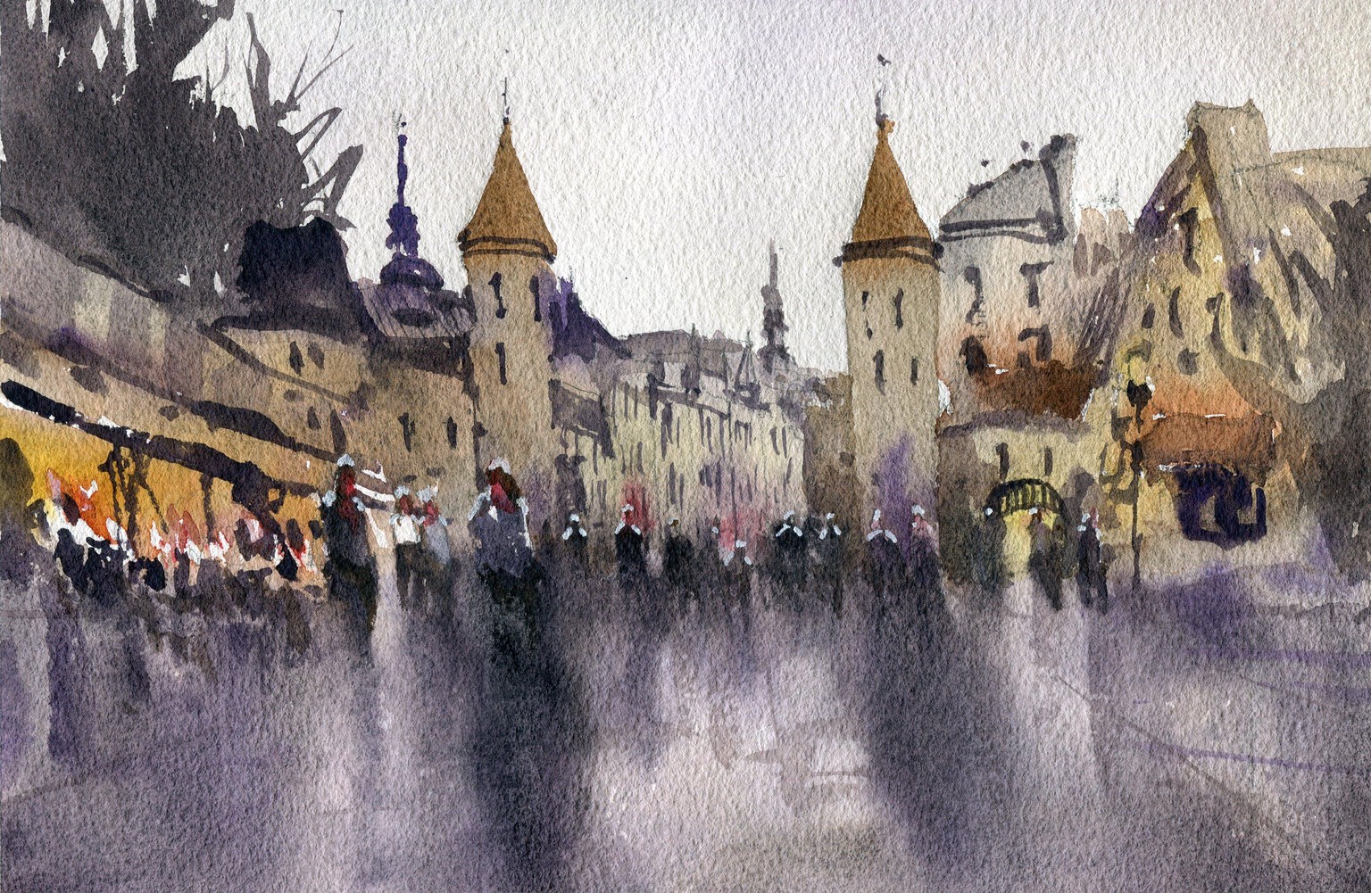 How I painted these European landscapes in an hour each! - image 29 - student project