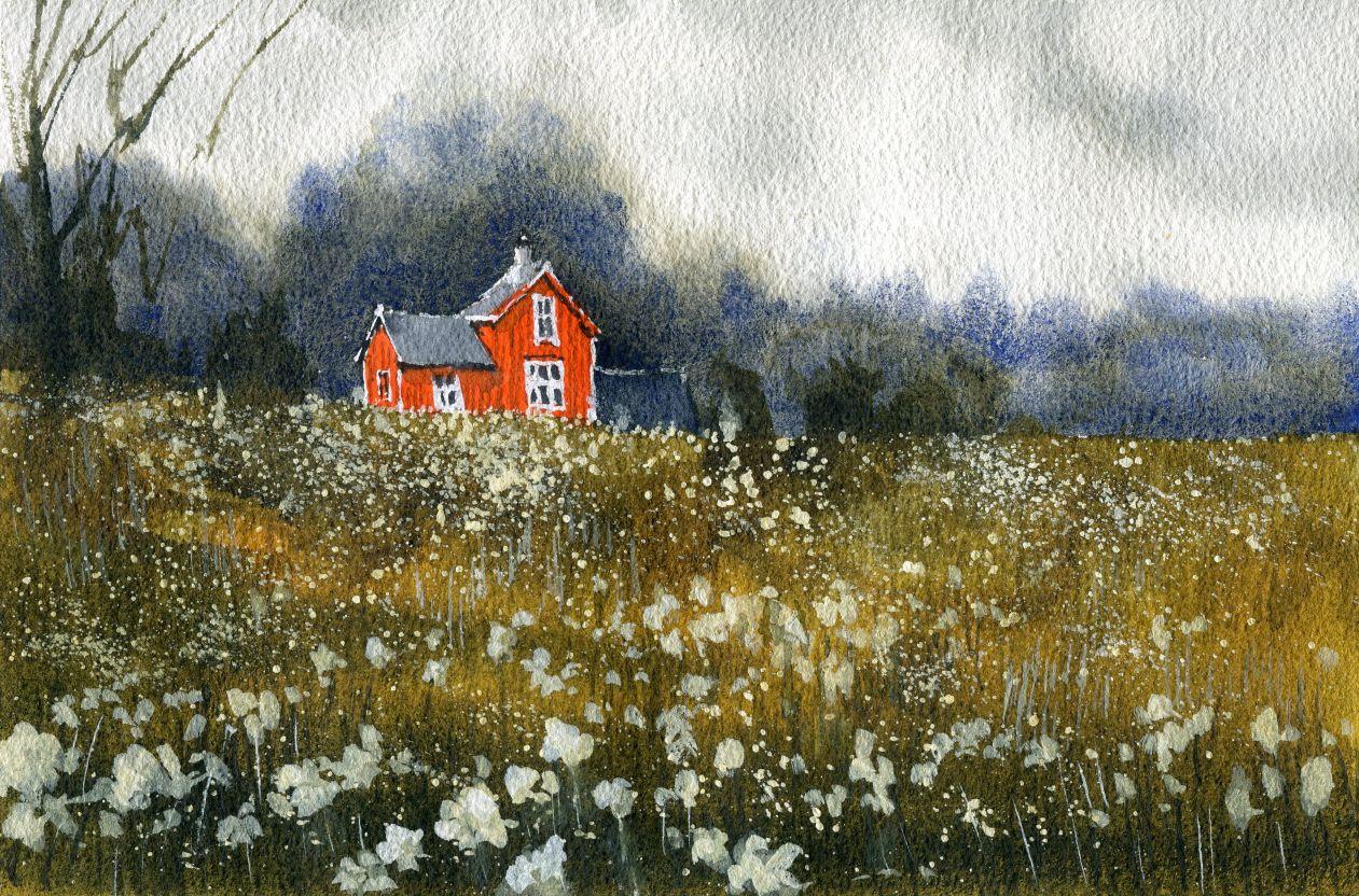 I painted these Scandinavian and Nordic scenes in an hour each! - image 2 - student project