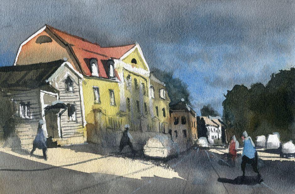 I painted these Scandinavian and Nordic scenes in an hour each! - image 14 - student project
