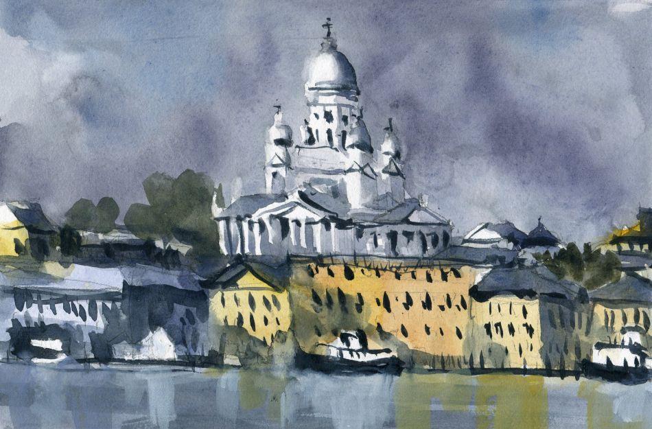 I painted these Scandinavian and Nordic scenes in an hour each! - image 12 - student project