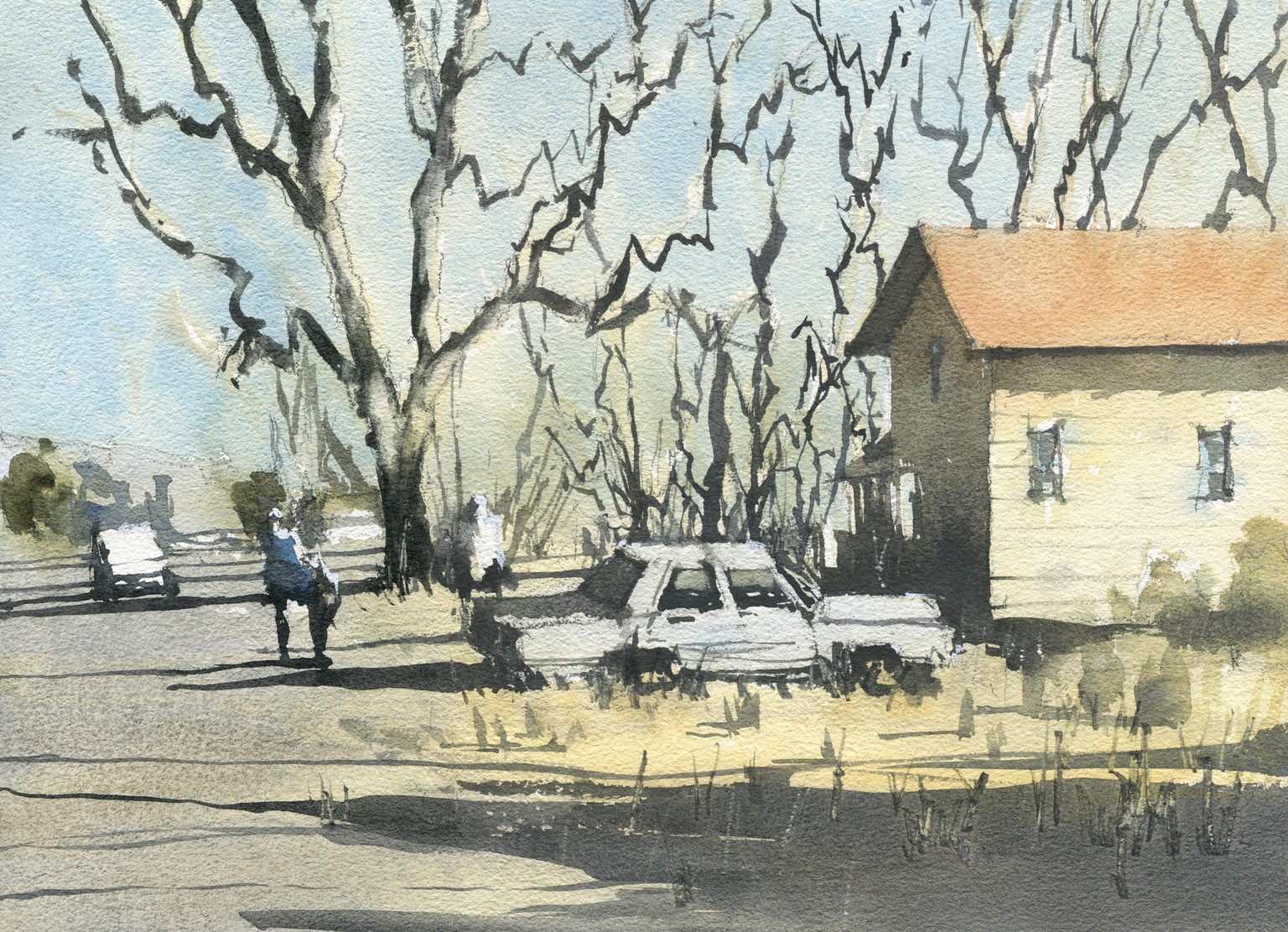I painted some urban landscapes in watercolor! - image 3 - student project