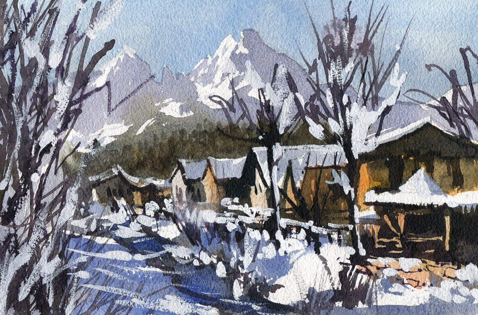How I painted these European landscapes in an hour each! - image 5 - student project