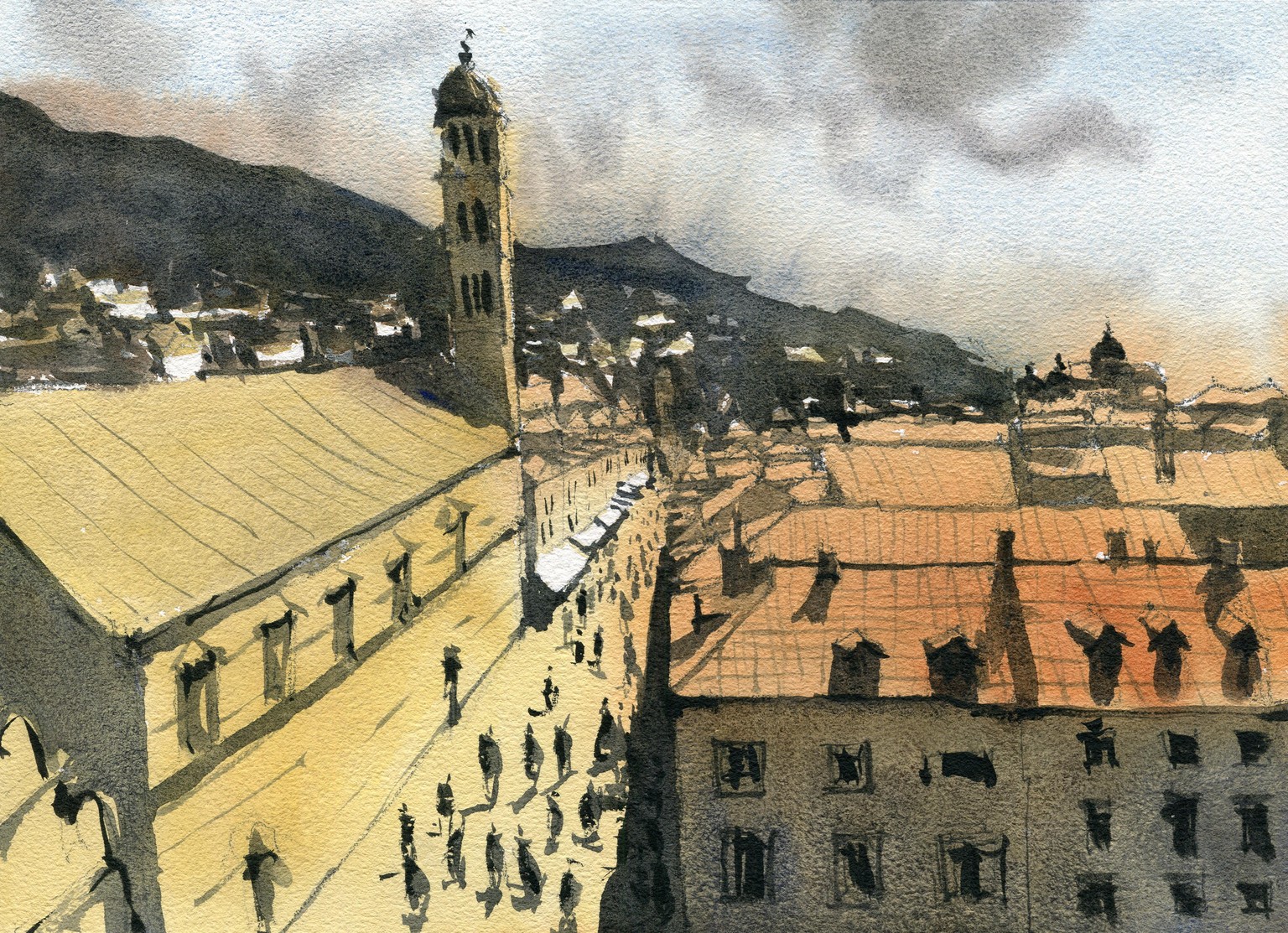 I painted some urban landscapes in watercolor! - image 4 - student project