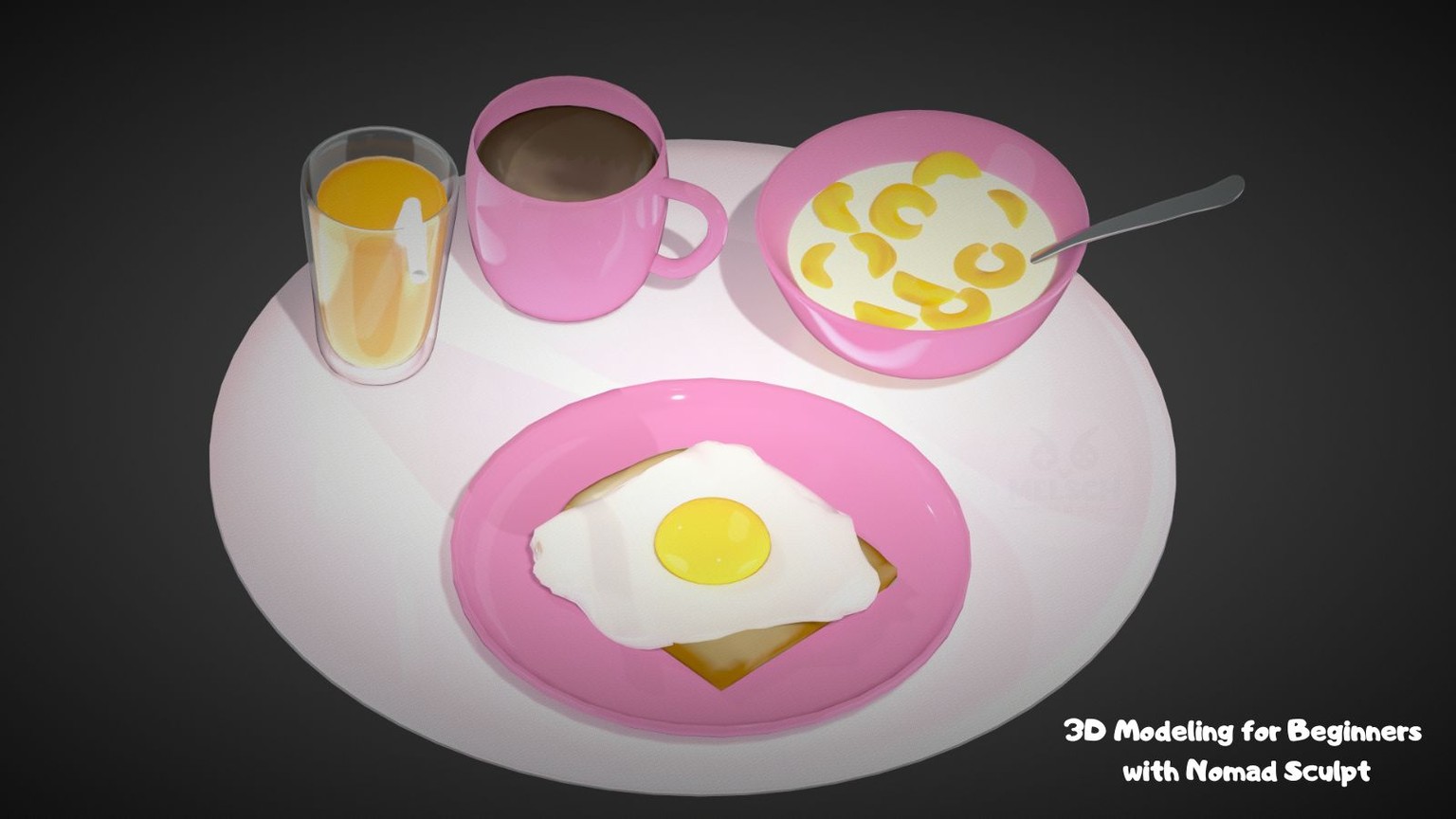 3D Modeling for Beginners with Nomad Sculpt - Breakfast - image 1 - student project
