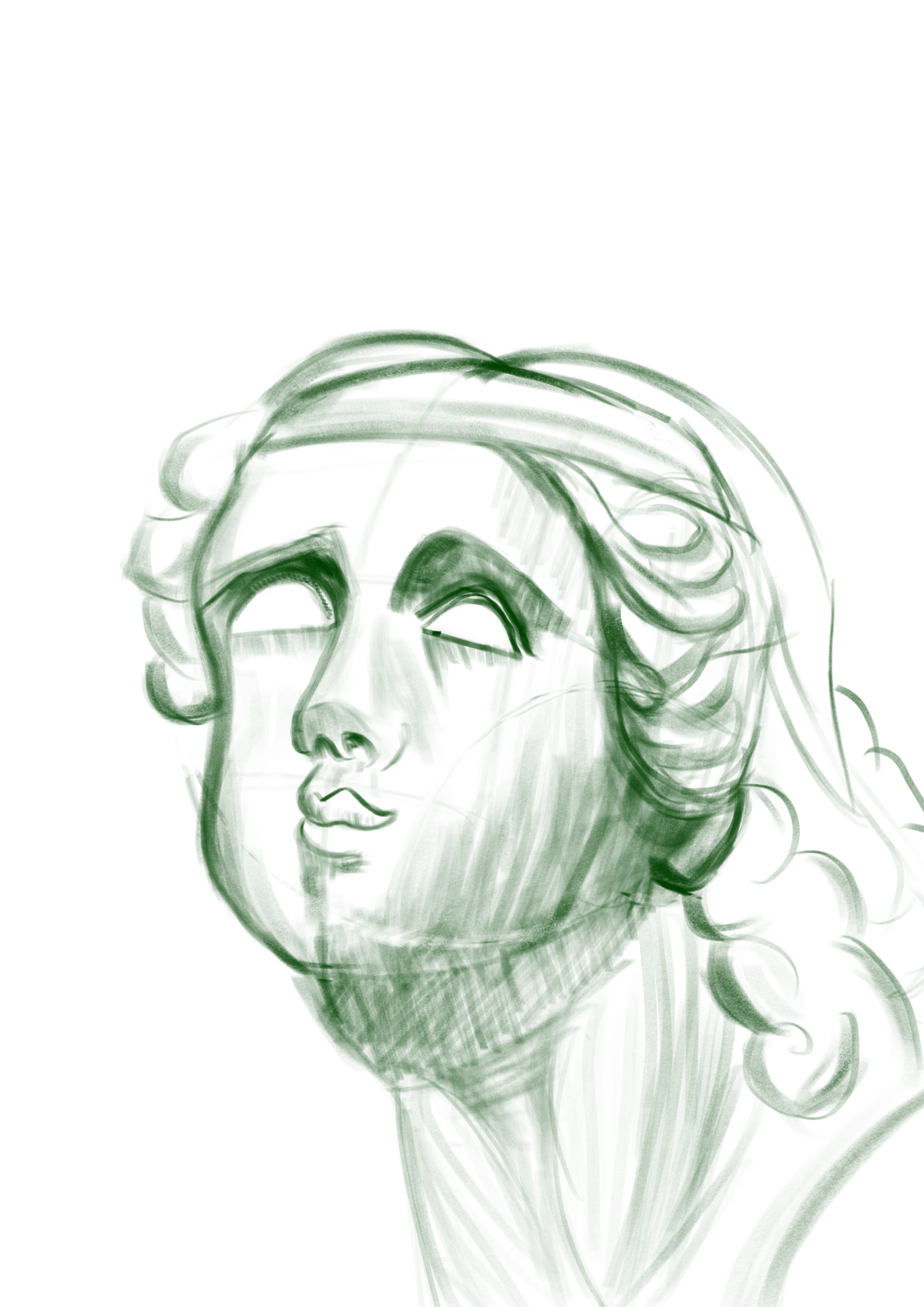 Loomis sketch - nymph - image 1 - student project