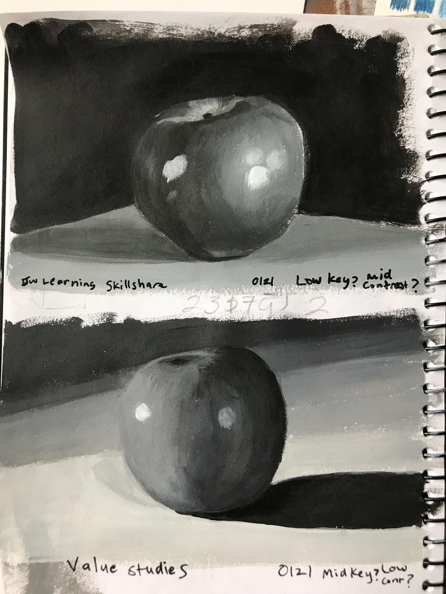 Value studies - image 2 - student project