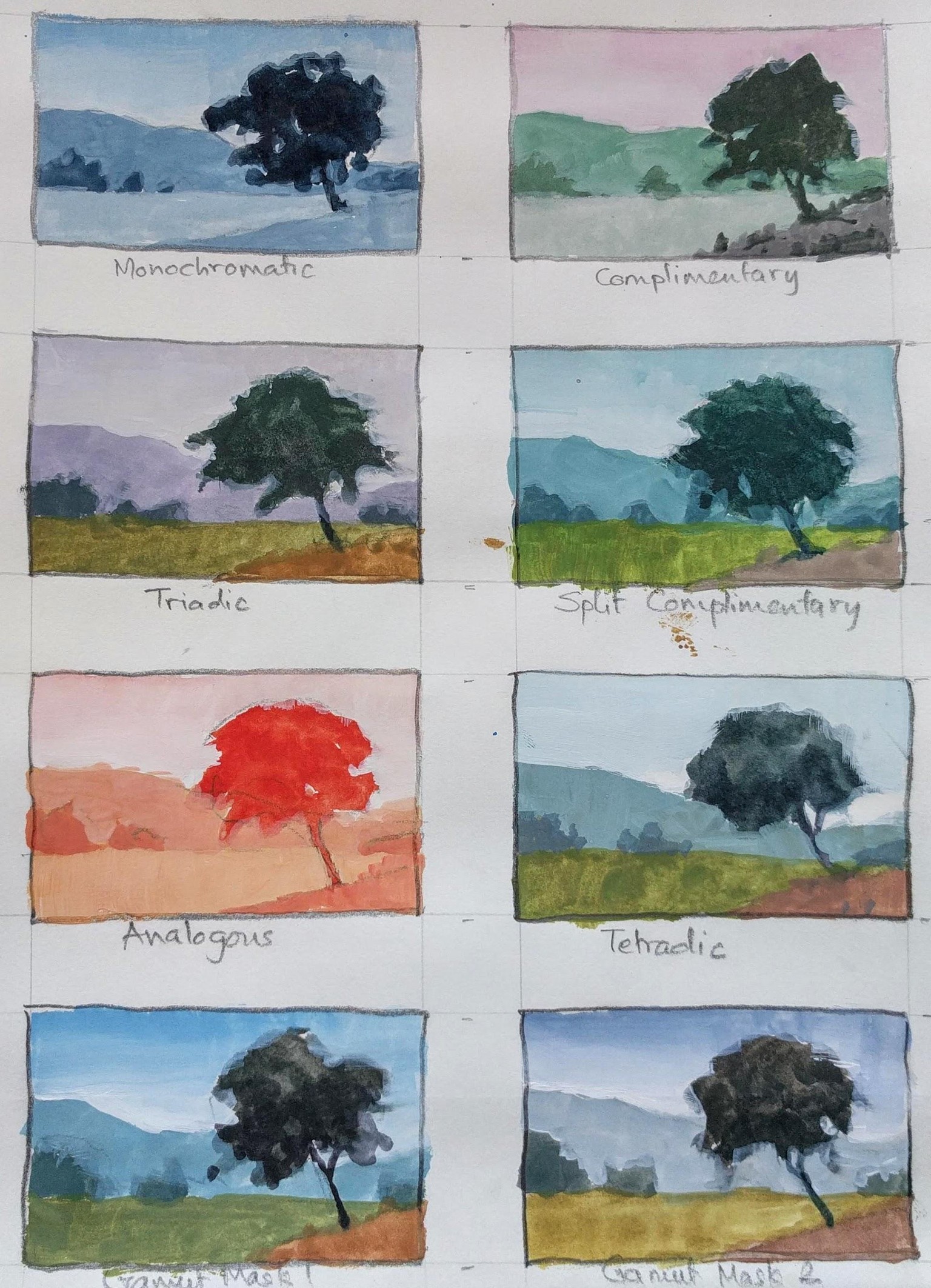 Painting a scene in 8 different color schemes - image 1 - student project