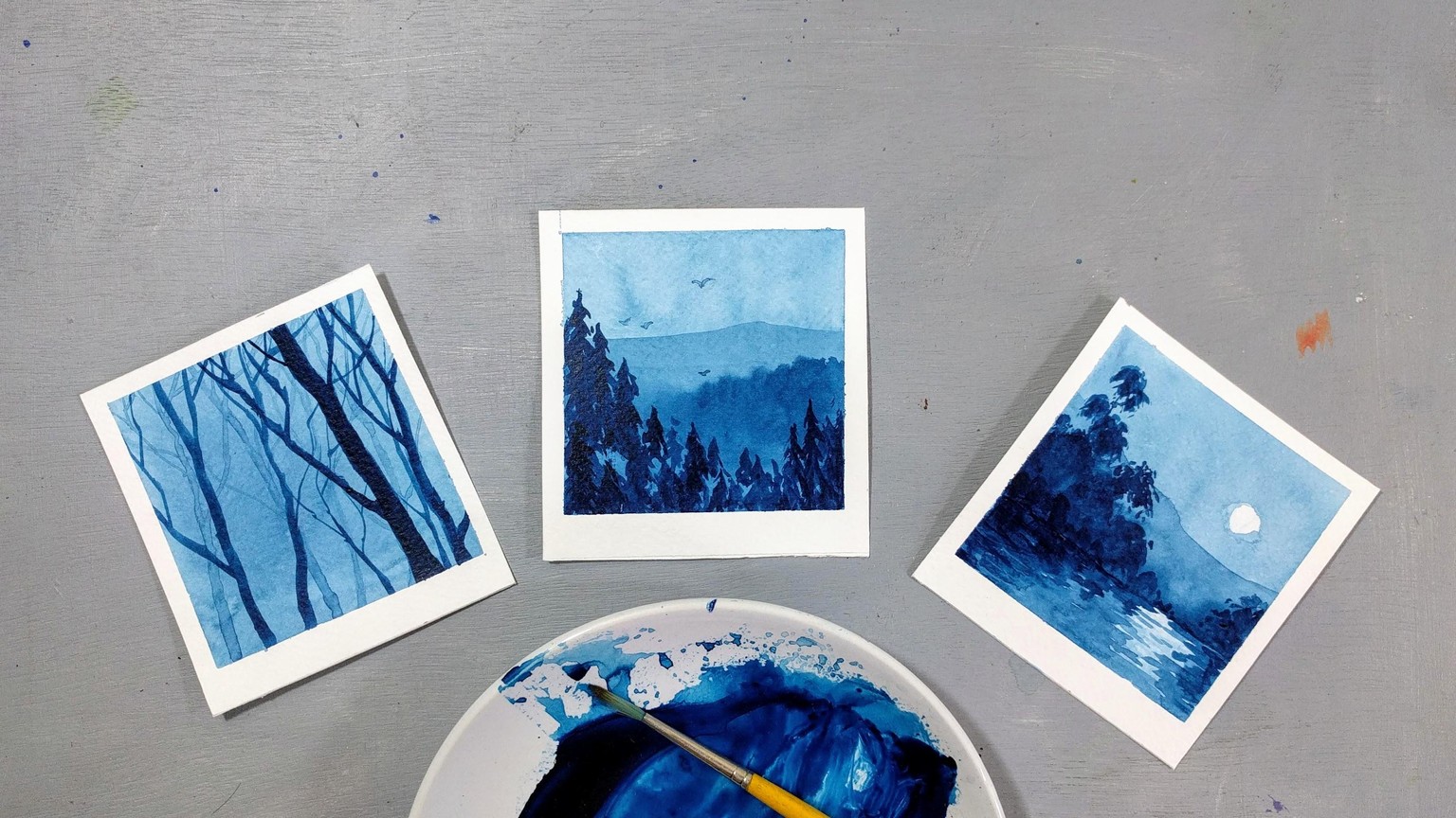 My monochrome paintings - image 1 - student project