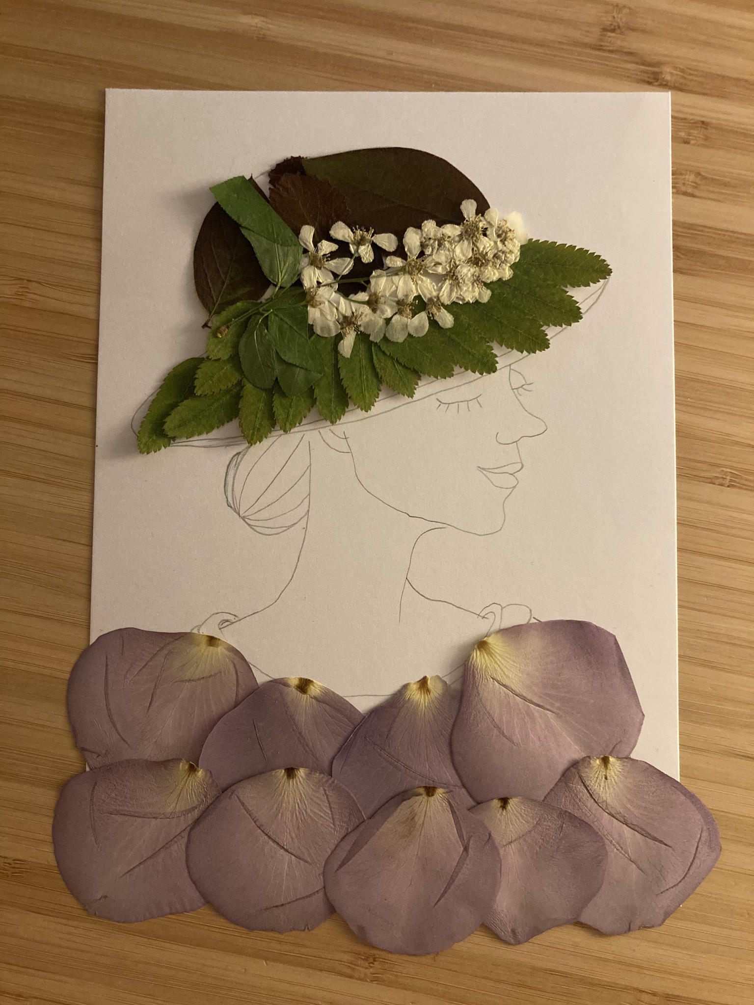 Pressed Flower Art - image 2 - student project