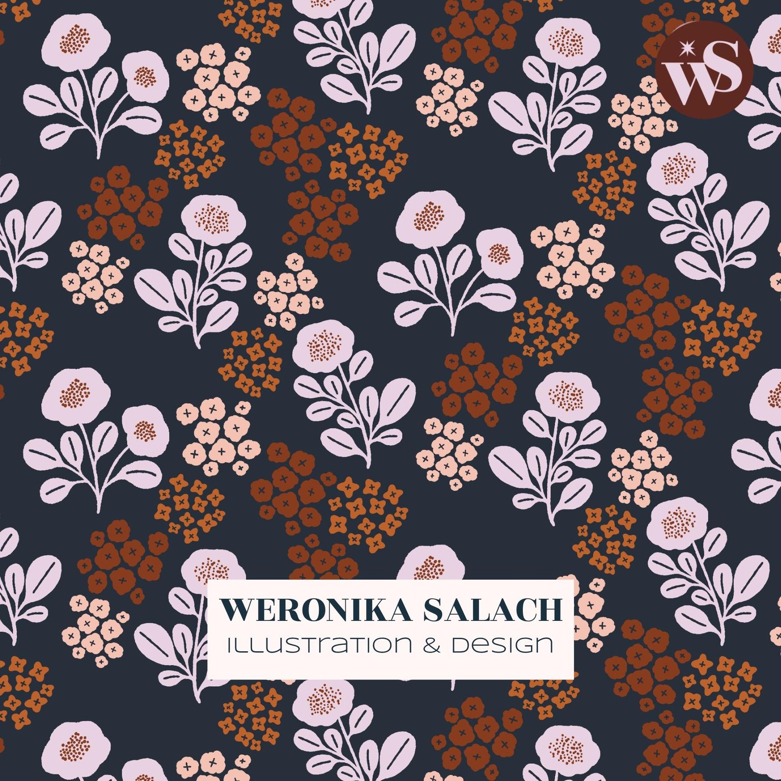 Affinity Designer Half-drop Pattern - image 2 - student project