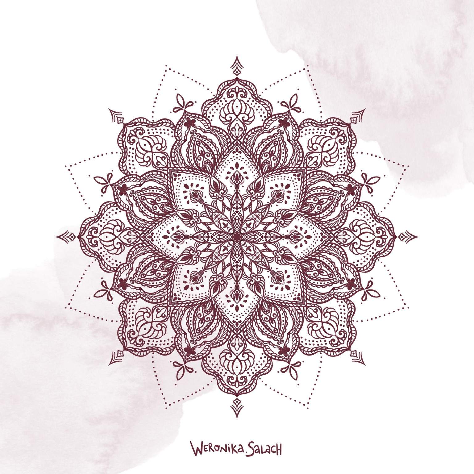 Procreate Linework Mandala - image 1 - student project