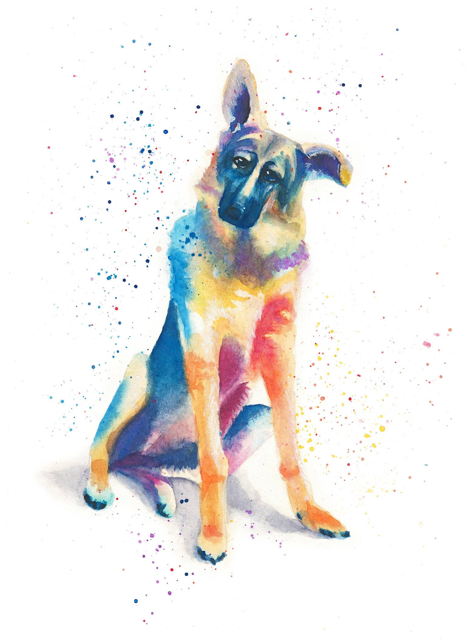 Painterly Pet Portrait - image 1 - student project