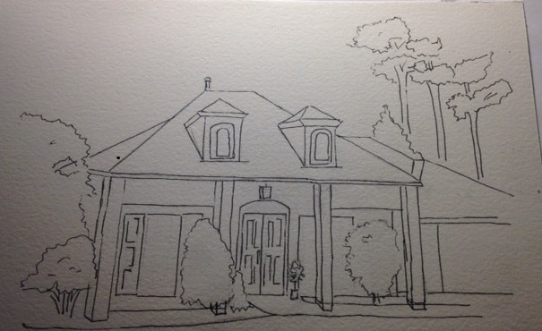 Curt and Michelle Gift House Portrait - image 2 - student project